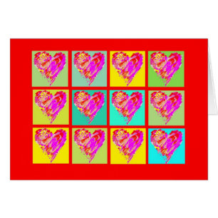 Valentine Hearts, General Liebe oder Romance Card