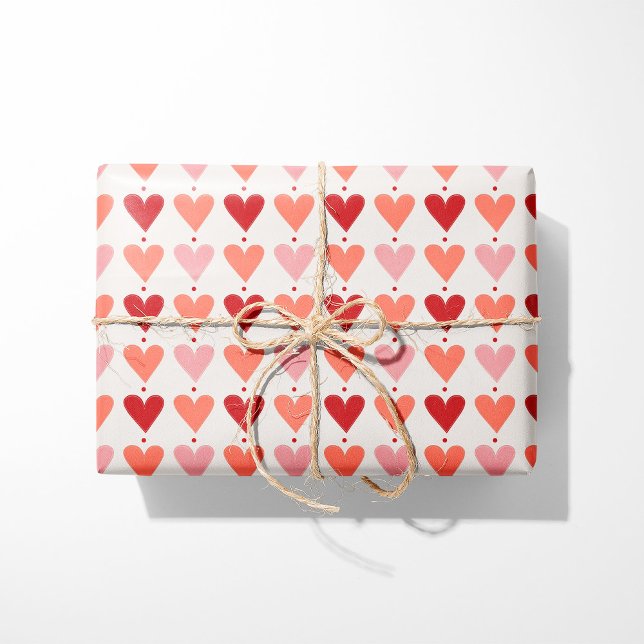 Valentine Hearts Geschenkpapier (Von Creator hochgeladen)