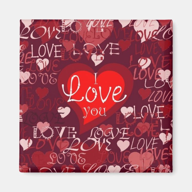 Valentine Hearts Magnet (Vorne)