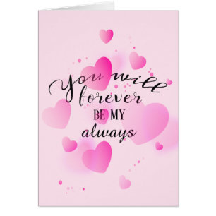 Valentine Hearts mit Liebe Zitat