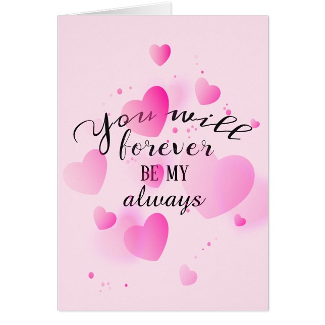 Valentine Hearts mit Liebe Zitat (Vorne)