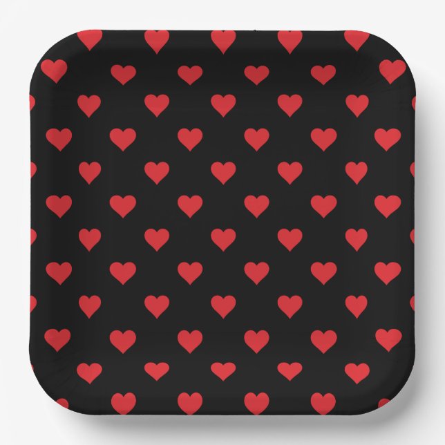 Valentine Hearts Paper Tellers Pappteller (Vorderseite)