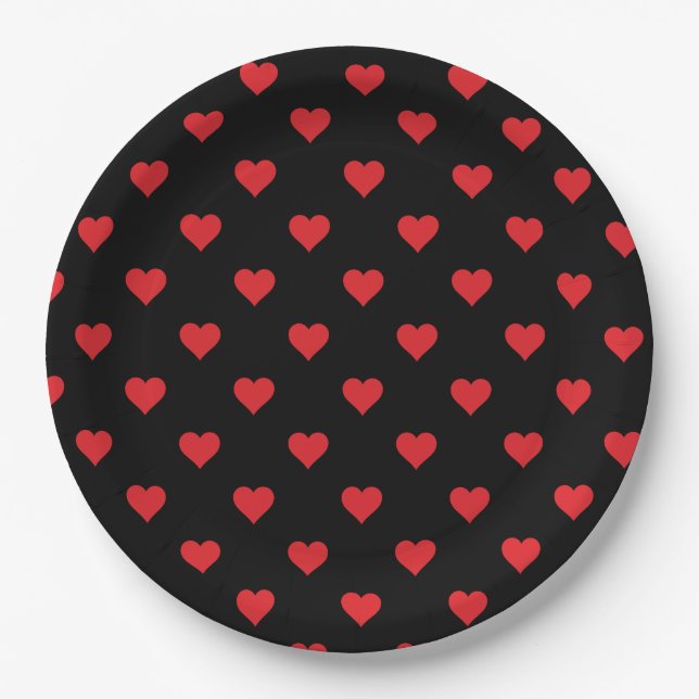 Valentine Hearts Paper Tellers Pappteller (Vorderseite)