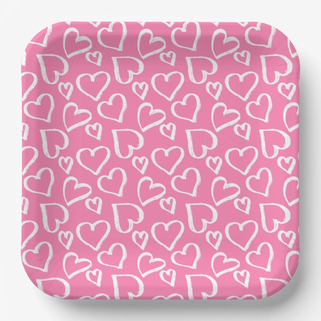 Valentine Hearts Paper Tellers Pappteller (Vorderseite)