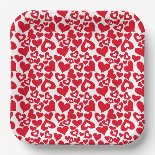 Valentine Hearts Paper Tellers Pappteller (Vorderseite)