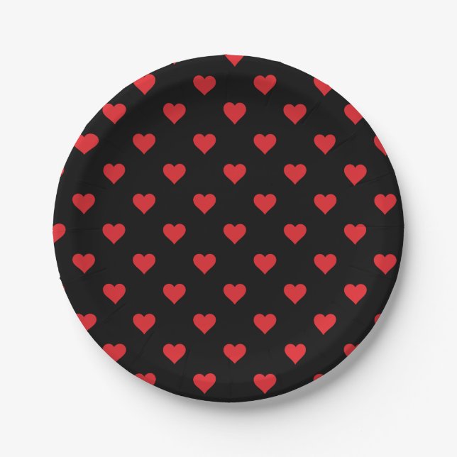 Valentine Hearts Paper Tellers Pappteller (Vorderseite)