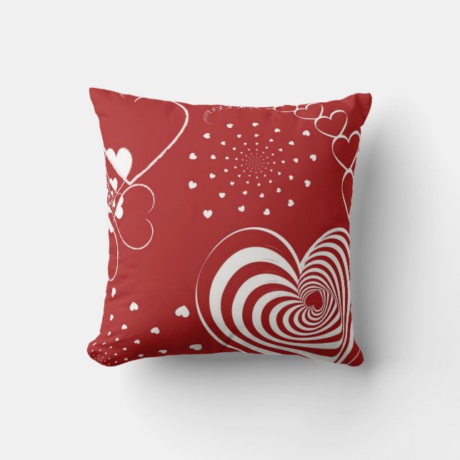 Valentine Hearts Pillow Kissen (Vorderseite)