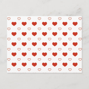 Valentine Hearts Postkarte