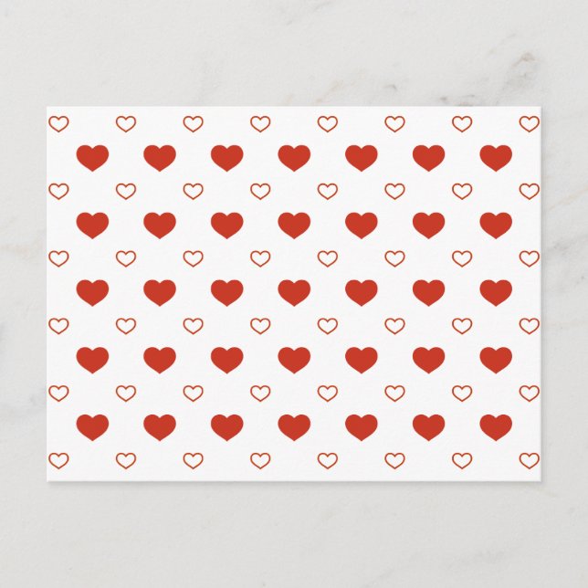Valentine Hearts Postkarte (Vorderseite)