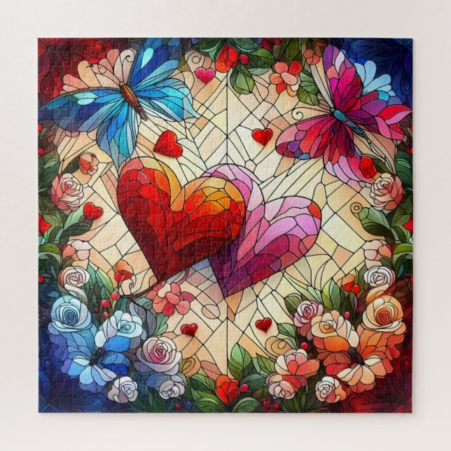 Valentine Hearts Puzzle (Vertikal)