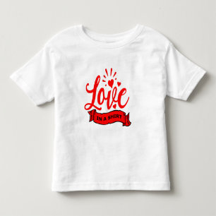 Valentine Hearts Quote Liebe Kleinkind T-shirt