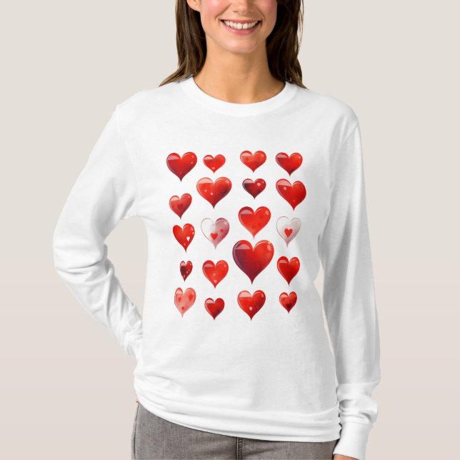 Valentine Hearts T-Shirt (Vorderseite)