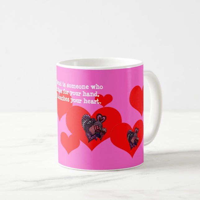 Valentine Hearts Tasse (VorderseiteRechts)