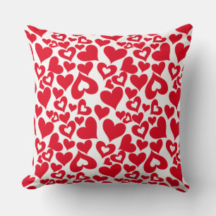 Valentine Hearts Throw Kissen