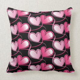 Valentine Hearts Throw Kissen