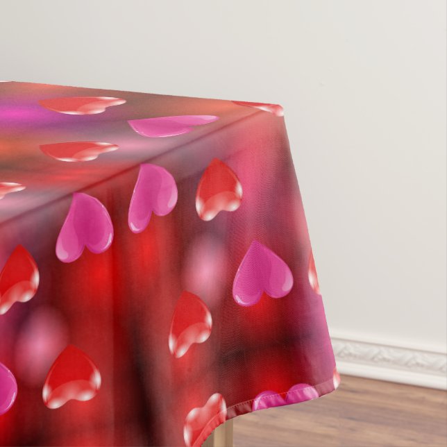 Valentine Hearts Tischdecke (Beispiel)
