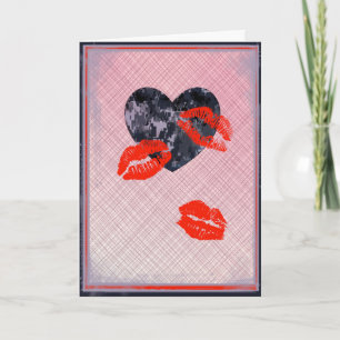 Valentine Hearts Valentinstag der Marine Camouflag Feiertagskarte