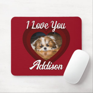 Valentine Herdhunde Liebe Benutzerdefiniert Foto-N Mousepad
