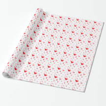 Valentine Herz Design Geschenkpapier Wrap Wrapping