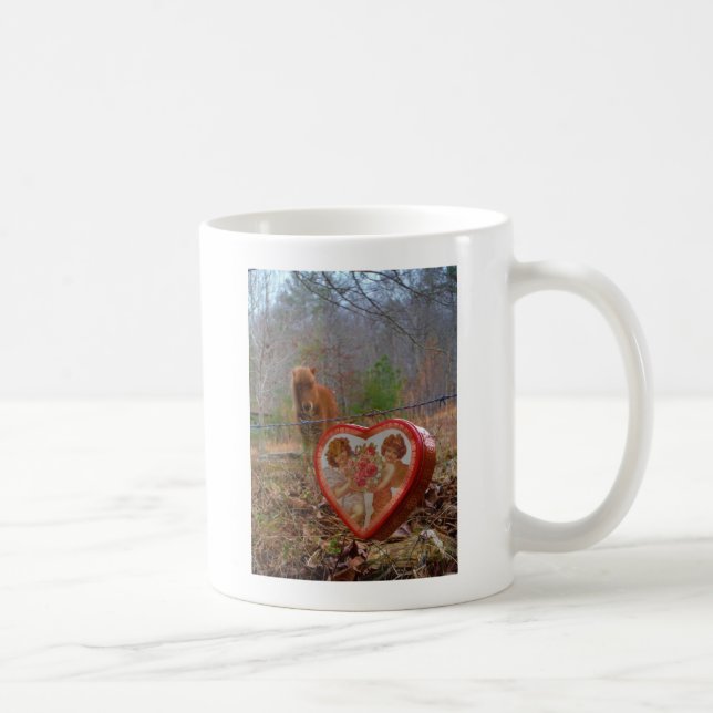 Valentine Herz Miniatur Kaffeetasse (Rechts)
