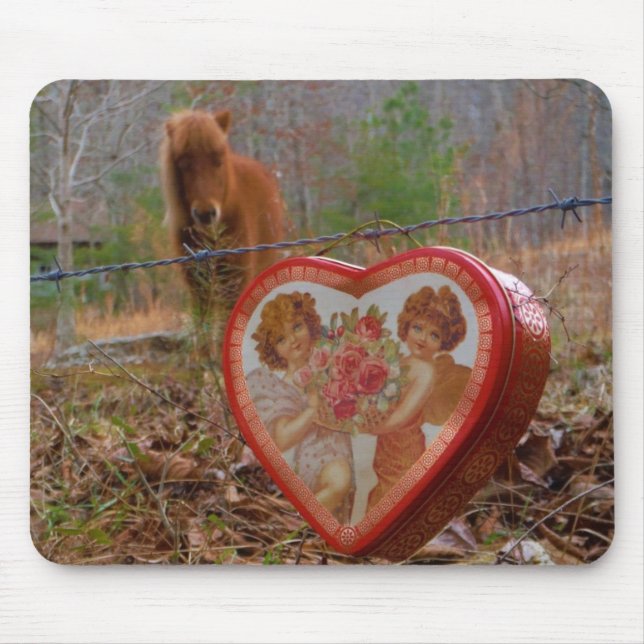 Valentine Herz Miniatur Mousepad (Vorne)