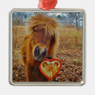 Valentine Herz Miniatur Ornament Aus Metall