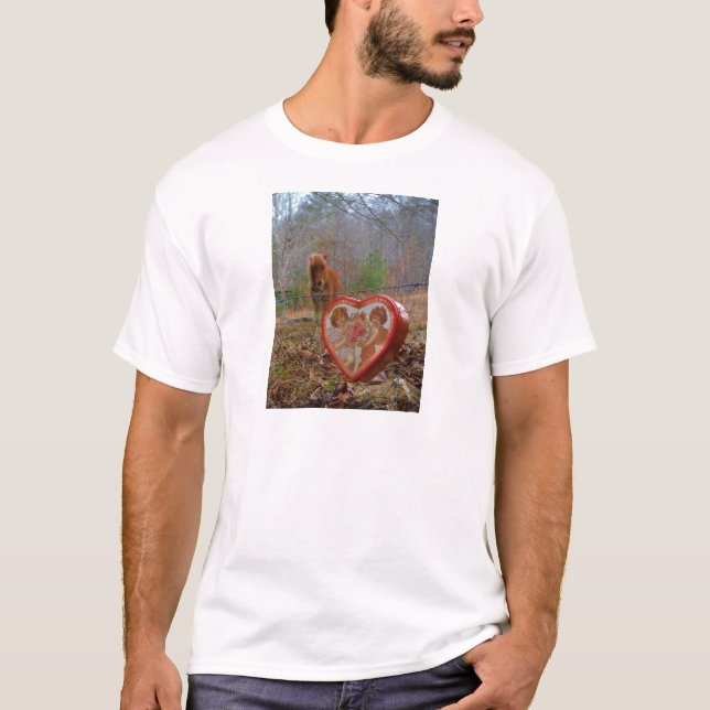 Valentine Herz Miniatur T-Shirt (Vorderseite)