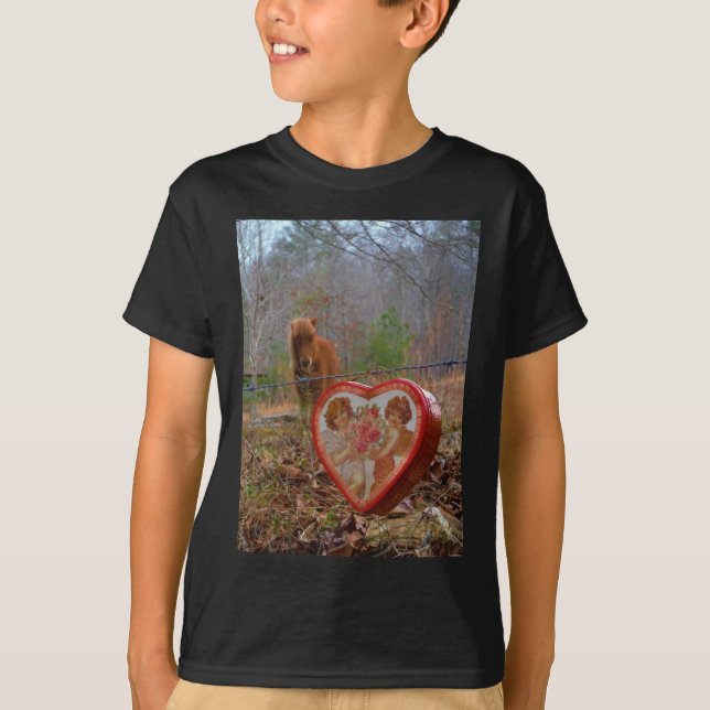 Valentine Herz Miniatur T-Shirt (Vorderseite)
