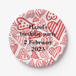 Valentine_herzen Party Pappteller