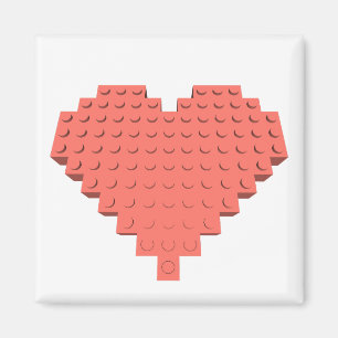 Valentine Herzform Magnet