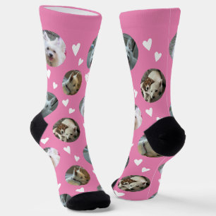 Valentine Hund Foto Socken