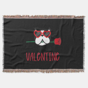 Valentine Hund Herz Liebe Valentinstag Liebe Decke