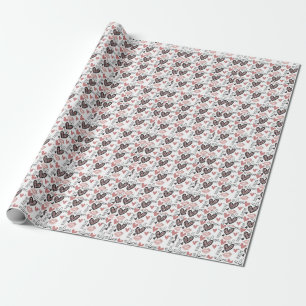 Valentine I Liebe dich und du küsst mich Geschenkpapier