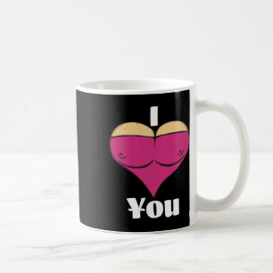Valentine I Liebe Sie mit meinem großen Brustherz Kaffeetasse