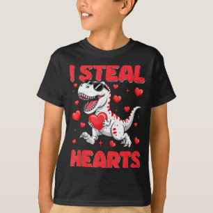 Valentine I stehle Herzen Trex Dino Kleinkind Kind T-Shirt