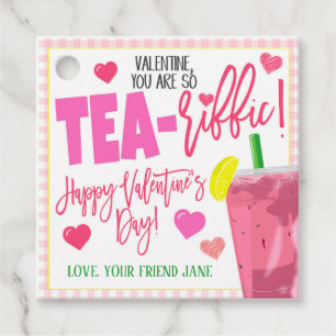 Valentine Iced Tea Gift Tags Geschenkanhänger