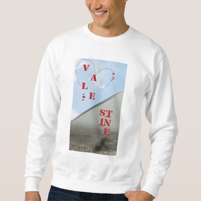 Valentine in Palästina Sweatshirt (Vorderseite)