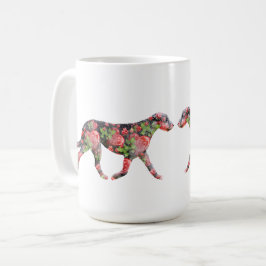 Valentine Irish Wolfhound Artwork Kaffeetasse
