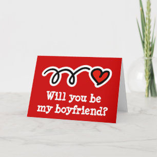 Valentine-Karte-Nachricht für künftigen Freund Feiertagskarte