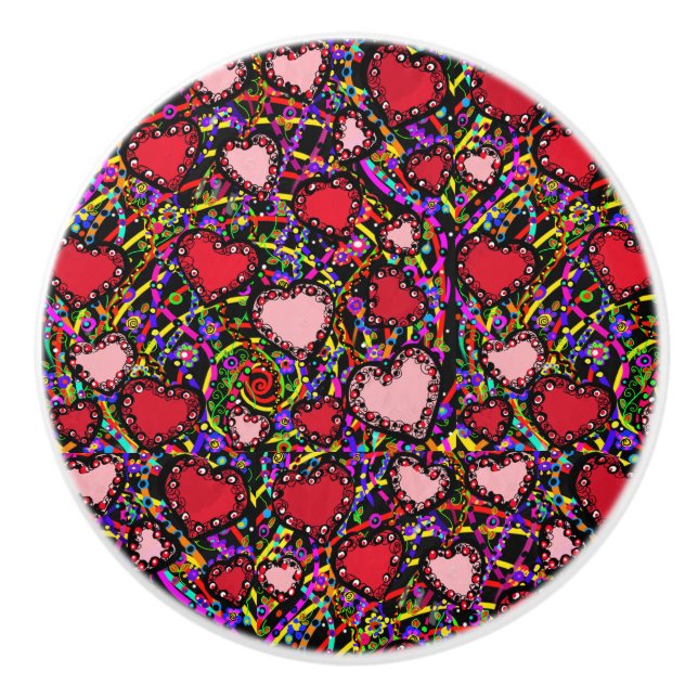 Valentine Keramikknauf (Vorderseite)