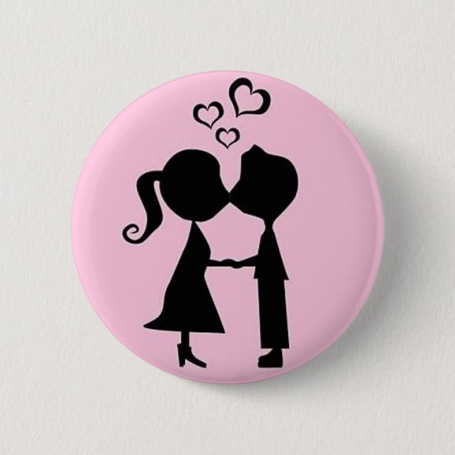 VALENTINE KISS BUTTON (Vorderseite)