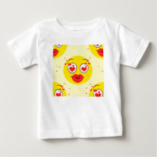 Valentine kiss Emoji Baby T-shirt