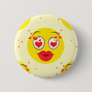 Valentine kiss Emoji Button