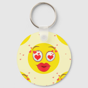 Valentine kiss Emoji Schlüsselanhänger