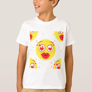Valentine kiss Emoji T-Shirt