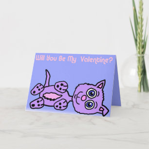 Valentine Kitty Card Feiertagskarte