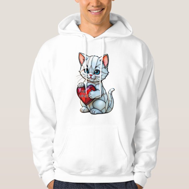 Valentine Kitty Hoodie (Vorderseite)