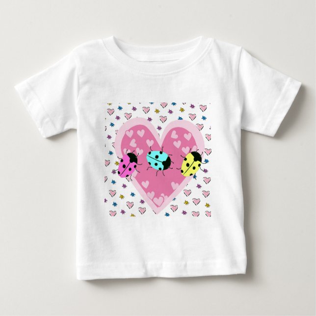 VALENTINE LADYBUGS BABY T-SHIRT (Vorderseite)