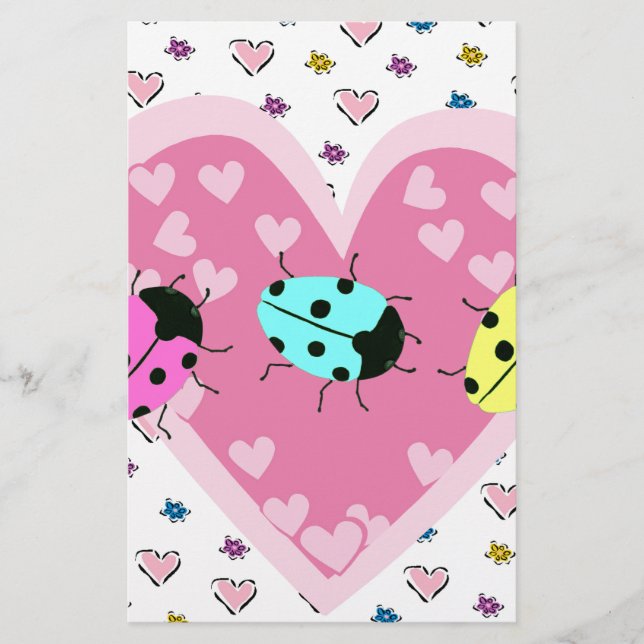 VALENTINE LADYBUGS BRIEFPAPIER (Vorderseite)