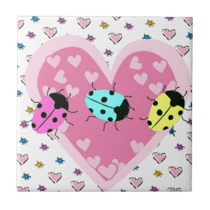 VALENTINE LADYBUGS FLIESE